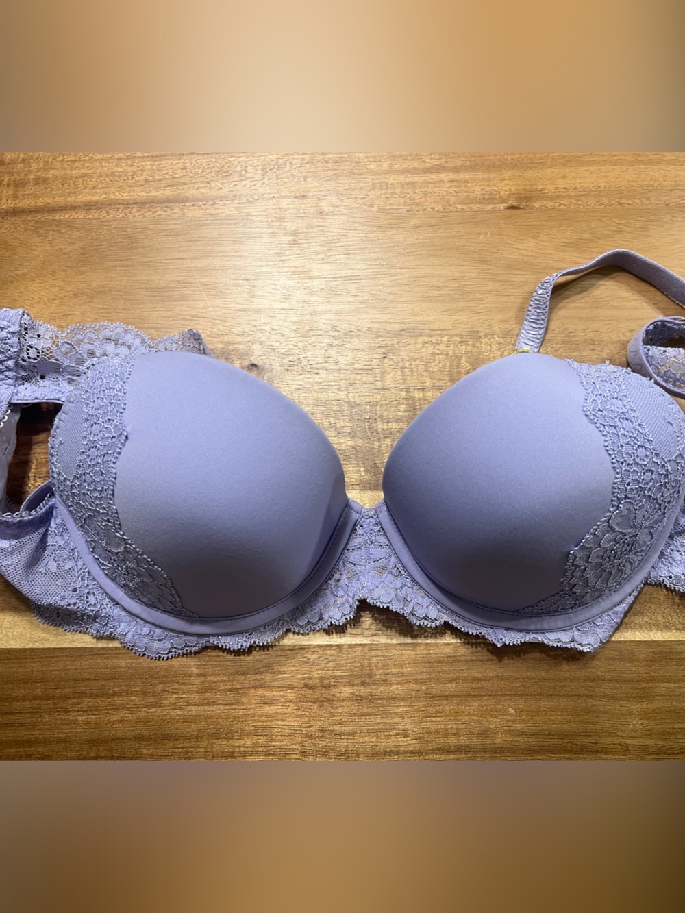 Stella McCartney Lilac Lace Push-Up Bra